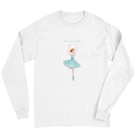 Team Dew Drop Nutcracker Ballet Ballerina Christmas Graphic Long Sleeves