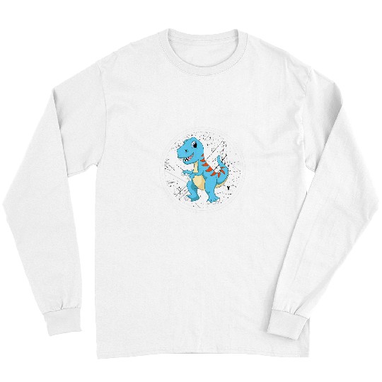 Dinosaur Pet Dinosaur Grunge vintages Circle Cute 5 Long Sleeves