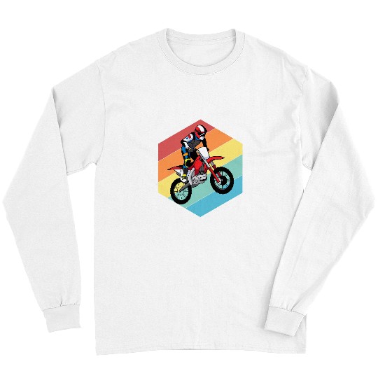 Biker Retro for Motocross with Motorcycle Long Sleeves