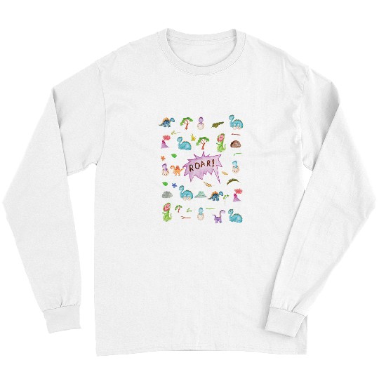 Dinosaur Pet Dinosaur clip art Print for Adults ABDL ABDL Ageplay DDLG Long Sleeves