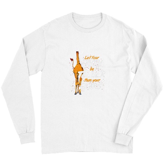 Giraffe Pet Africa Safari Zoo Keeper Funny Animal Faith Giraffes Long Sleeves