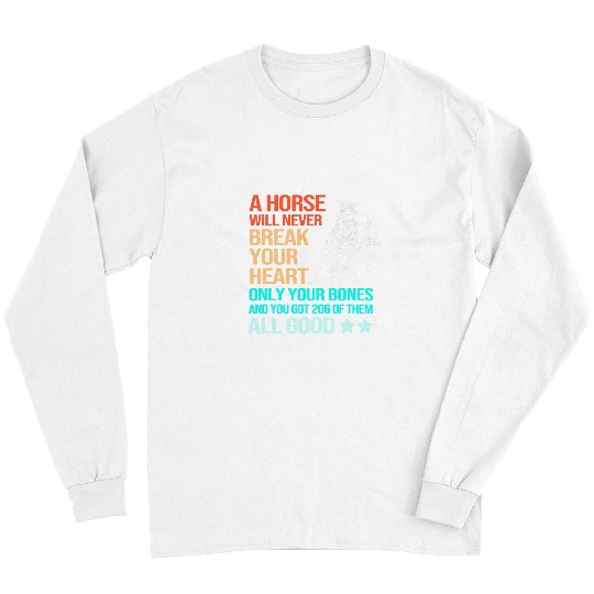 Horse Pet Funny Barrel Racing Cowgirl Horseback Riding Long Sleeves