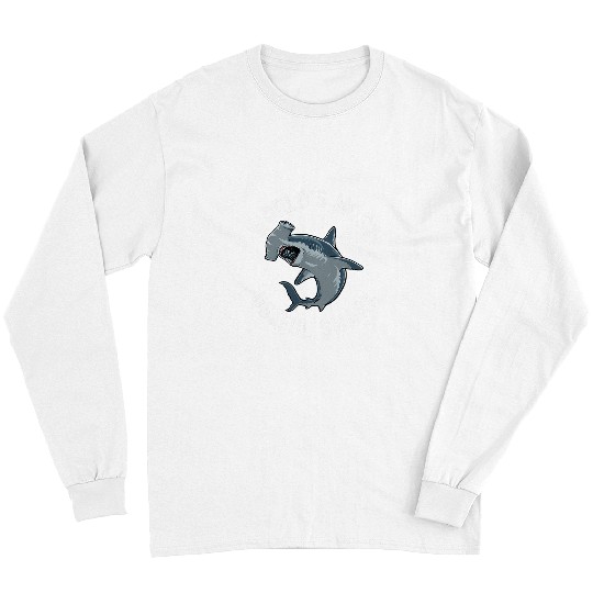 Hammerhead Shark Hammer Hear Shark Lover Sea Biologist 2 Long Sleeves