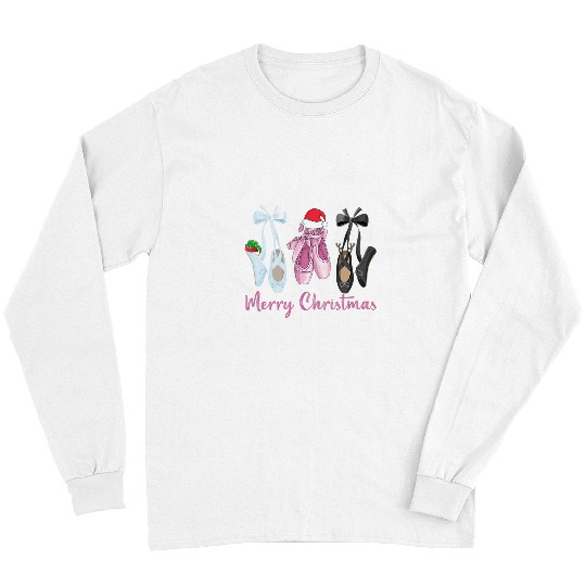 Merry Christmas Nutcracker Ballet Dance Ballerina Christmas Long Sleeves