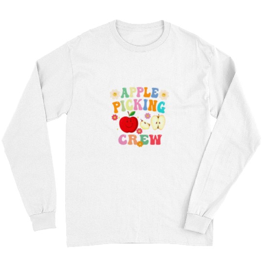 Funny Apple Picking Crew Apple Harvest Outfit Fall Autumn 21 Long Sleeves