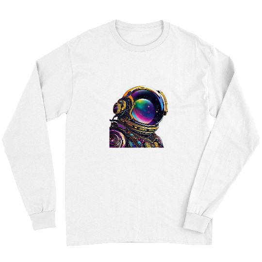 Discover Cosmic Surreal Journey Astronaut Trippy Space Design Long Sleeves