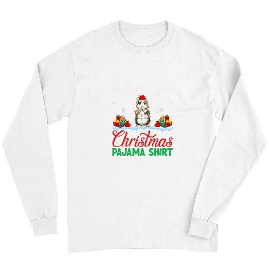 Guinea Pig Pet Christmas Pajama  2Guinea Pig Wearing Hat Long Sleeves