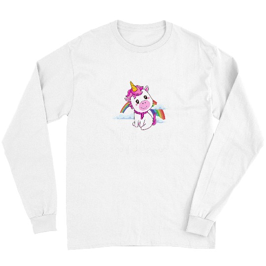 Unicorn Pet I Pooped Today Funny Cute Long Sleeves