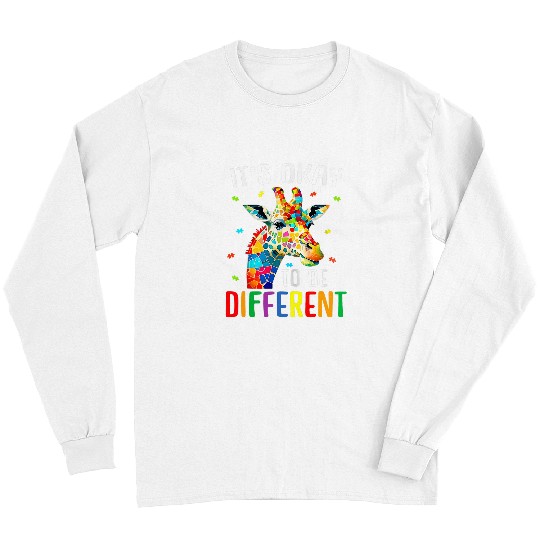 Giraffe Pet Acceptance Kids Boys Girls Its Ok To Be Different 6 Long Sleeves