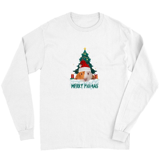 Guinea Pig Pet christmas for potato piggys lovres Long Sleeves