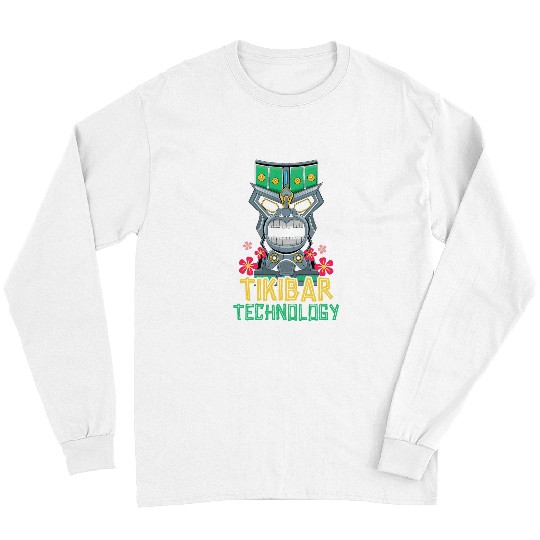Tiki Bar Technology Hawaiian Luau Party Tiki Bar Long Sleeves