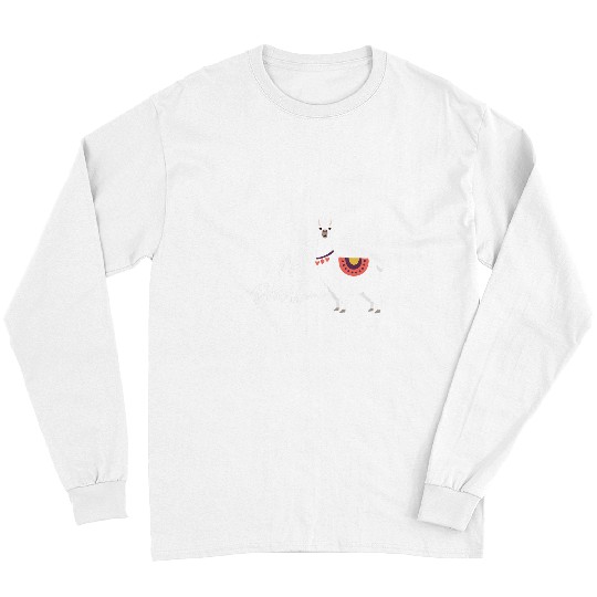Llama Pet No Probllama Alpaca Llama Funny Love Pun Quote Joke Meme Long Sleeves