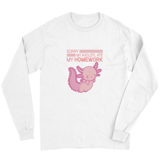 Axolotls Pet Real Axolotls Salamander Case Long Sleeves