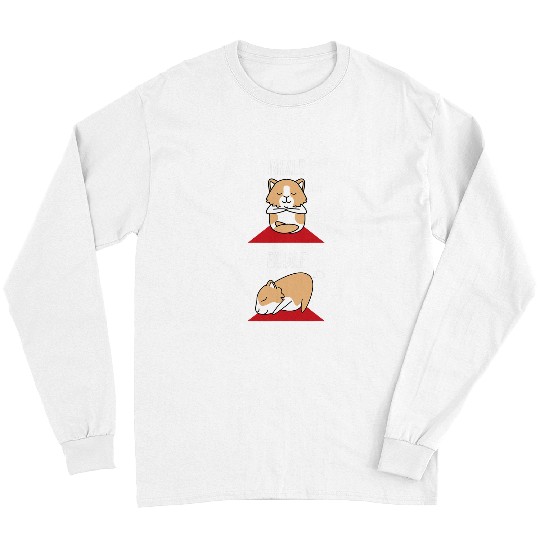 Guinea Pig Pet Yoga Fart Funny Inhale Exhale Pet Positions Long Sleeves