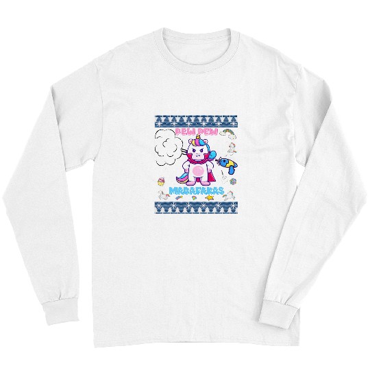 Unicorn Pet Pew Pew Madafakas Ugly Christmas Sweater 3 Long Sleeves