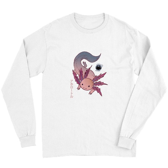 Axolotls Pet Kawaii Amphibia Animals Japanese Art 426 Long Sleeves