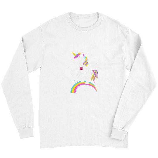 Unicorn Pet Colorful Unicorn Rainbow 2 Long Sleeves