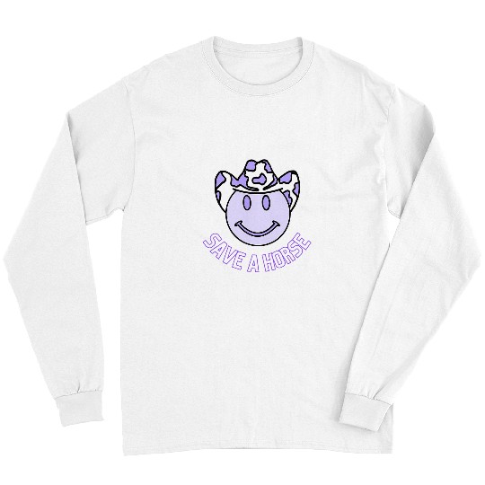 Horse Pet Funny Country Music Outfit for Concert Lovers Save a Horse Long Sleeves