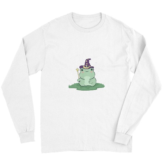 Unicorn Pet Cottagecore Aesthetic Kawaii Unicorn Frog Wizard Hat Long Sleeves
