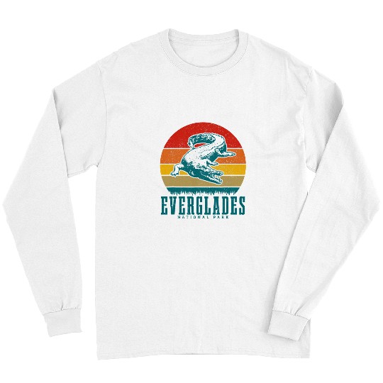 Alligator Pet Everglades National Park Florida vintages Long Sleeves