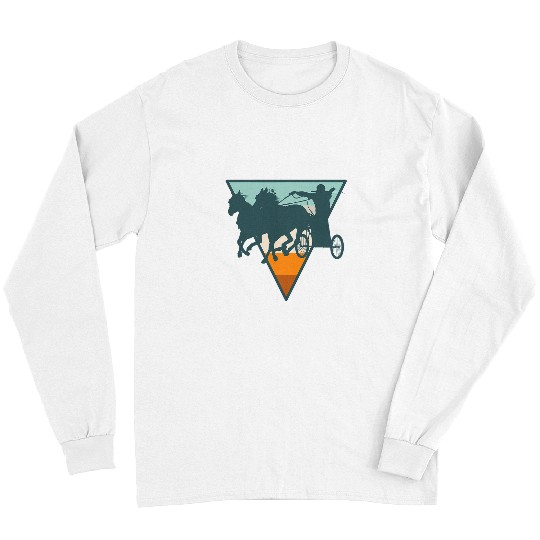 Horse Pet Modern Chariot Racing 2Equestrian Sport Long Sleeves