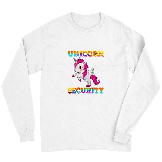 Unicorn Pet Halloween Dad Mom Daughter Adult Costume Unicorn Security 5 Long Sleeves