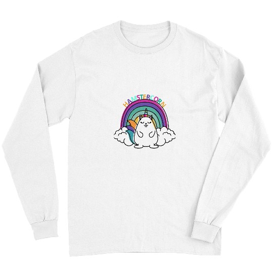 Guinea Pig Pet Cute fantasy magical hamster unicorn with rainbow Long Sleeves