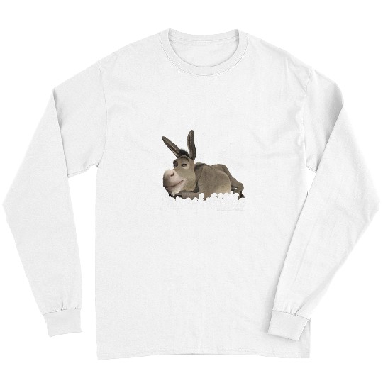 Donkey Pet Shrek Valentines Day Donkey Irresistible Retro Hearts Long Sleeves