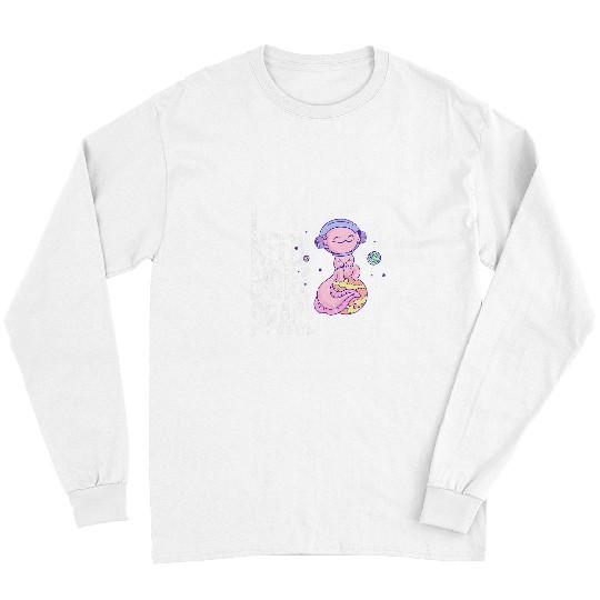 Axolotls Pet Space Galaxy Flying Axolotls Spacesuit Salamander Spaceship Long Sleeves