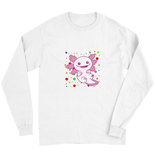 Axolotls Pet Spotted Spotty Dot Colored Spot Dotted Long Sleeves