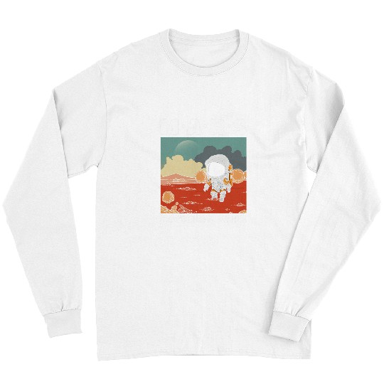 Mars National Park Cute Little Space Future Astronaut Kids Long Sleeves