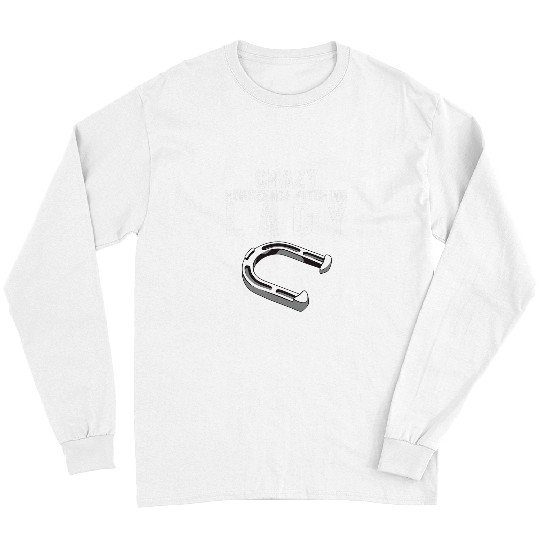Horse Pet Funny Horseshoe Pitching Gift Women Mom Horseshoe Pitchers Long Sleeves