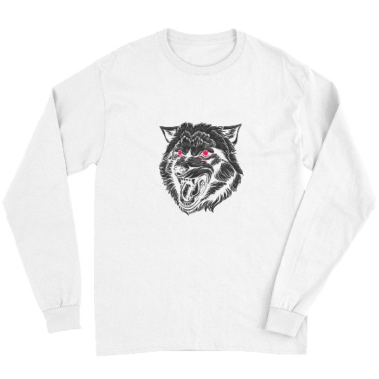 Coyote Mammal Viking Fenrir wolfs Head Child of Loki Norse Mythology Long Sleeves