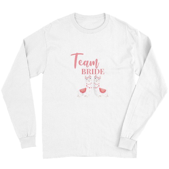 Llama Pet Team Bride Bridesmaids Llama Alpaca JGA Gift Long Sleeves
