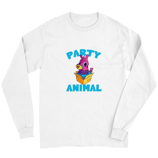 Llama Pet Party Animal Animal Cute Suprise Box Long Sleeves