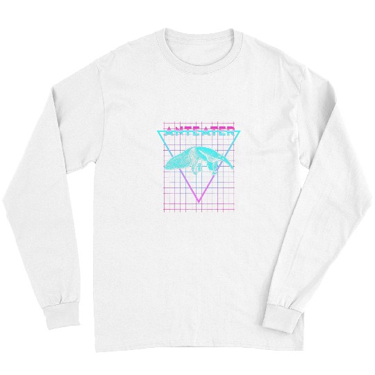 Anteater Pet Retro Synthwave vintages Long Sleeves