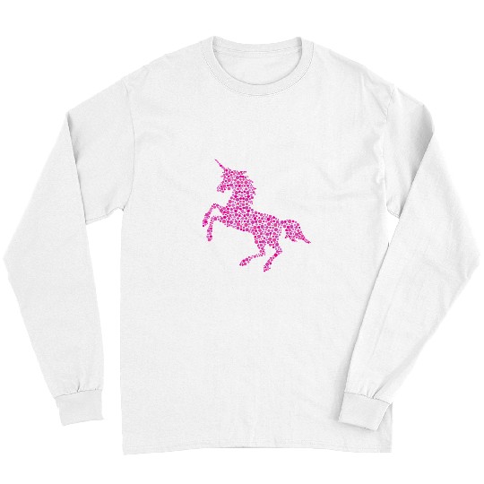 Unicorn Pet Pink Polka Dotted Unicorn International Dot Day Novelty 2 Long Sleeves