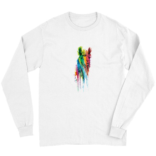 Llama Pet Funny Colorful Llama art Alpaca mom Lover Birthday Mama Llam 9 Long Sleeves