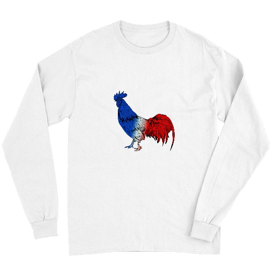 Chicken Pet French Pride Rooster France Flag French Roots French Flag Long Sleeves