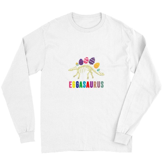 Dinosaur Pet Eggasaurus Stegosaurus Egg Dinosaur Happy Easter Day Gifts Long Sleeves