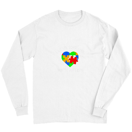 Autism Puzzle I Love Someone With Autism Autism Awareness Long Sleeves