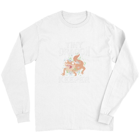 Gecko Pet Tiny Dragon Keeper Leopard Gecko Lover Lizard Reptile 1 Long Sleeves