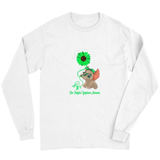 Elephant Mammal NonHodgkins Lymphoma Awareness Elephant Faith Hope Love Long Sleeves