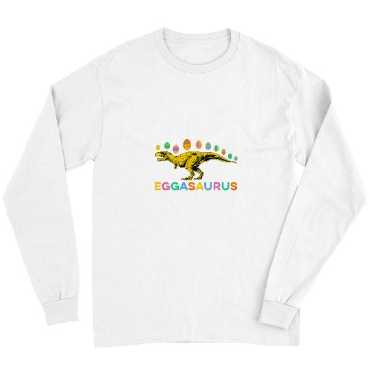 Dinosaur Pet Eggasaurus Stegosaurus Easter Egg Dinosaur Happy Easter Day Long Sleeves