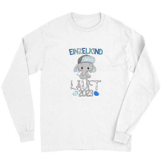 Elephant Mammal Only child runs 2Big Brother 2Elephant Son Long Sleeves
