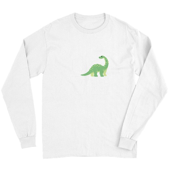 Dinosaur Pet Love Brontosaurus Design Primeval Creatures Long Sleeves
