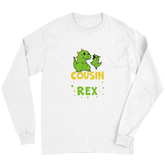 Dinosaur Pet Cousin Saurus rexs Green Dino For Girls And Boys Long Sleeves