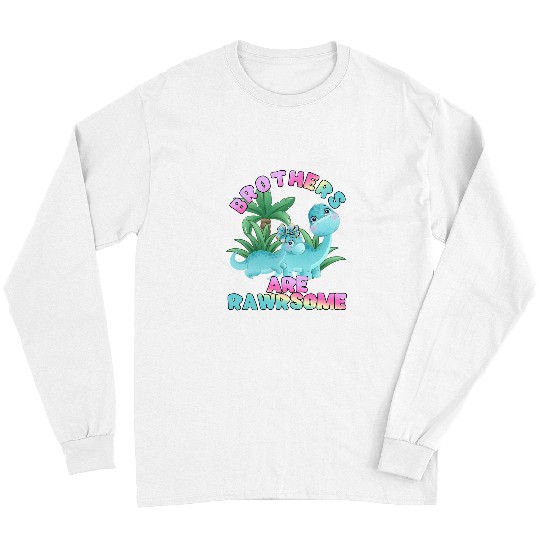 Dinosaur Pet Little Sister Big Brother Are Rawrsome Matching Kid Long Sleeves