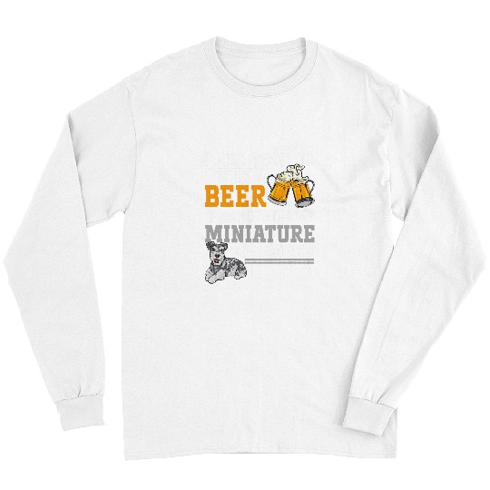 Miniature Schnauzer Dog Beer Mini Schnauzer Long Sleeves