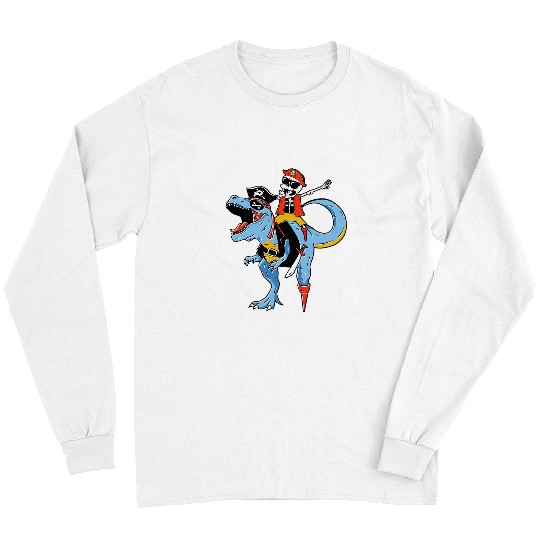 Dinosaur Pet Skull Halloween Boys Kids Men Pirate Long Sleeves